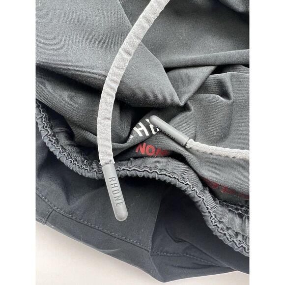 Rhone Shorts Mens Large Black Performance Lined Short Performance Active Stretch - Picture 10 of 12